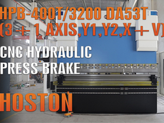 ผลงานที่ดีของ Hoston Hydraulic Press Brake HPB-400T/3200 กับ DA53T Controller