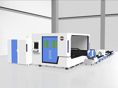 เครื่องตัดเลเซอร์-แผ่น Tube ไฟเบอร์เลเซอร์การตัดกับ แพลตฟอร์มแลกเปลี่ยน-โลหะเครื่องทํางาน