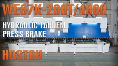เครื่องแสดงของ HYDRAULIC TANDEM PRESS BRAKE